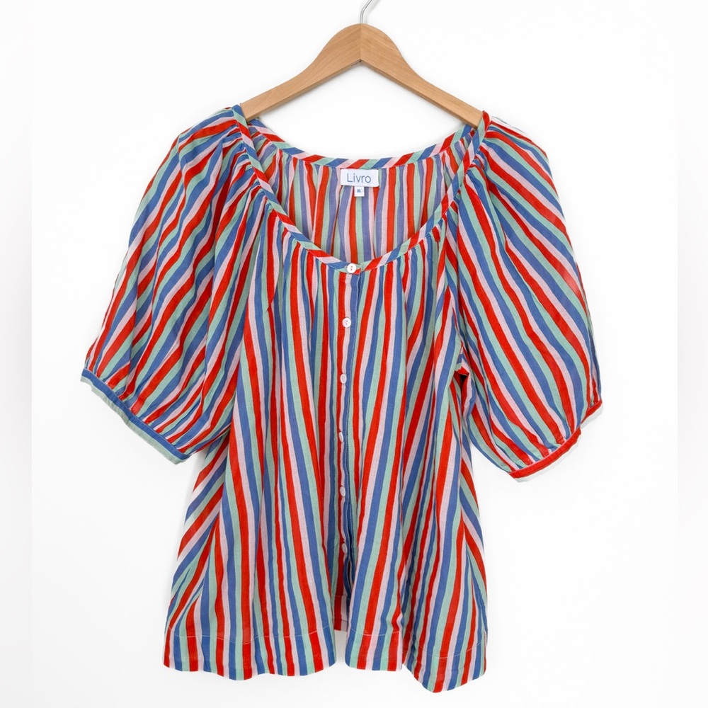 Livro Striped lightweight blouse.